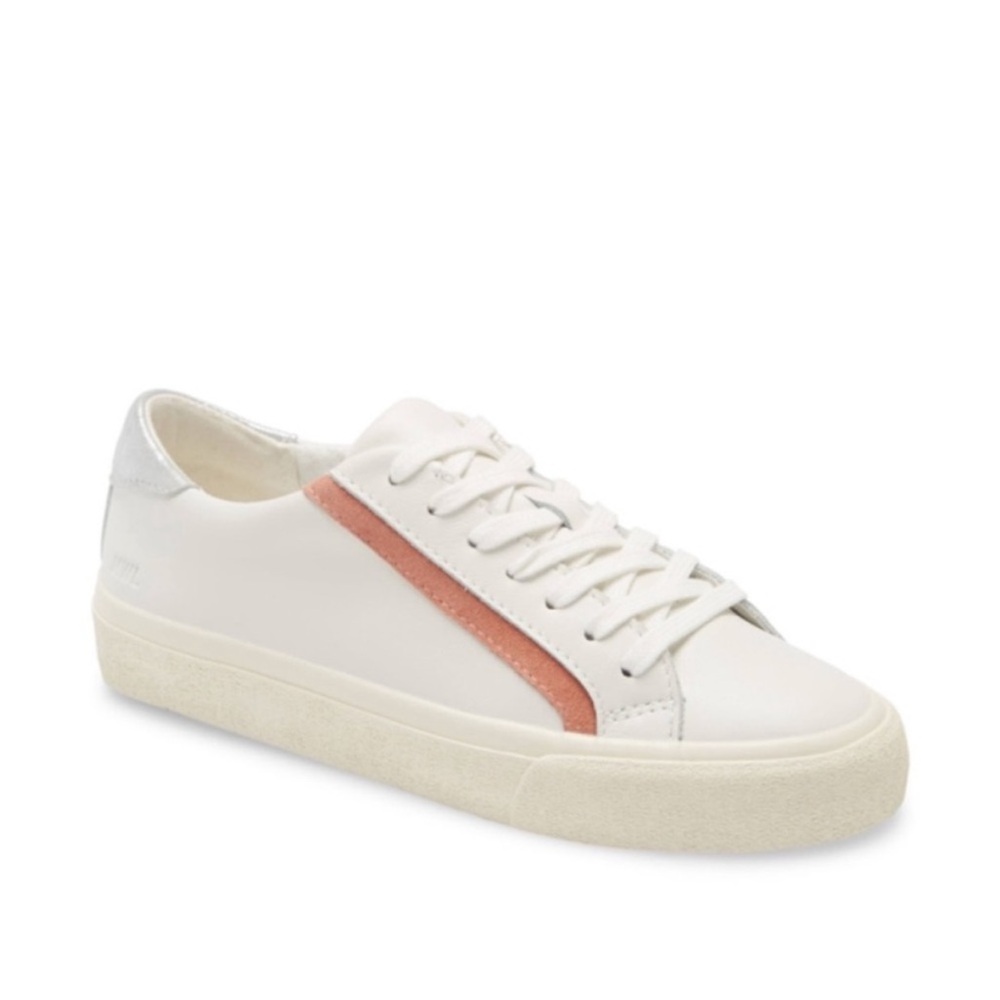 MADEWELL SIDEWALK LOW TOP WHITE LEATHER SNEAKERS